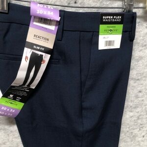 Kenneth Cole Reaction Dark Blue Slim Fit Trousers